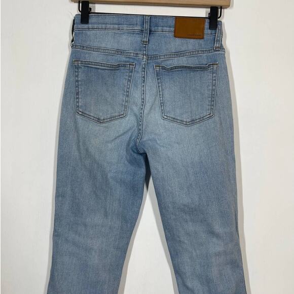 J. Crew Vintage Straight Jeans Women's Size 25 Denim Fringe Hem Distressed Jeans - Picture 5 of 10